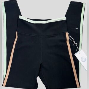 Johnny Was CALME WTEndurance High Waist Leggings NWT Retail $118 Black, Size XL